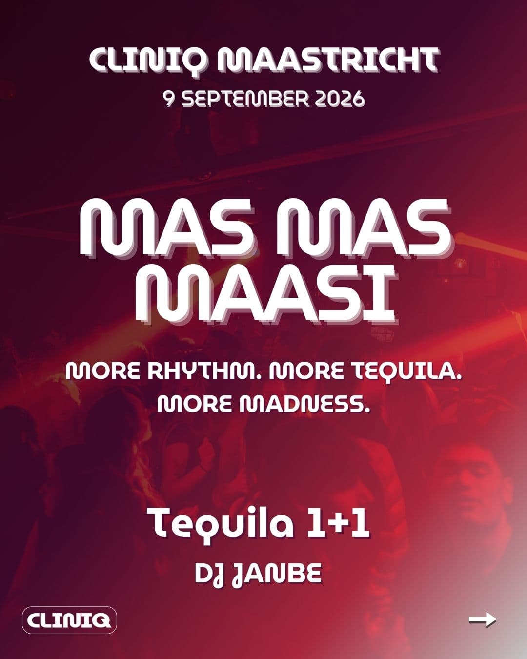 Mas Mas Maasi · Latin Night bij CLINIQ Maastricht